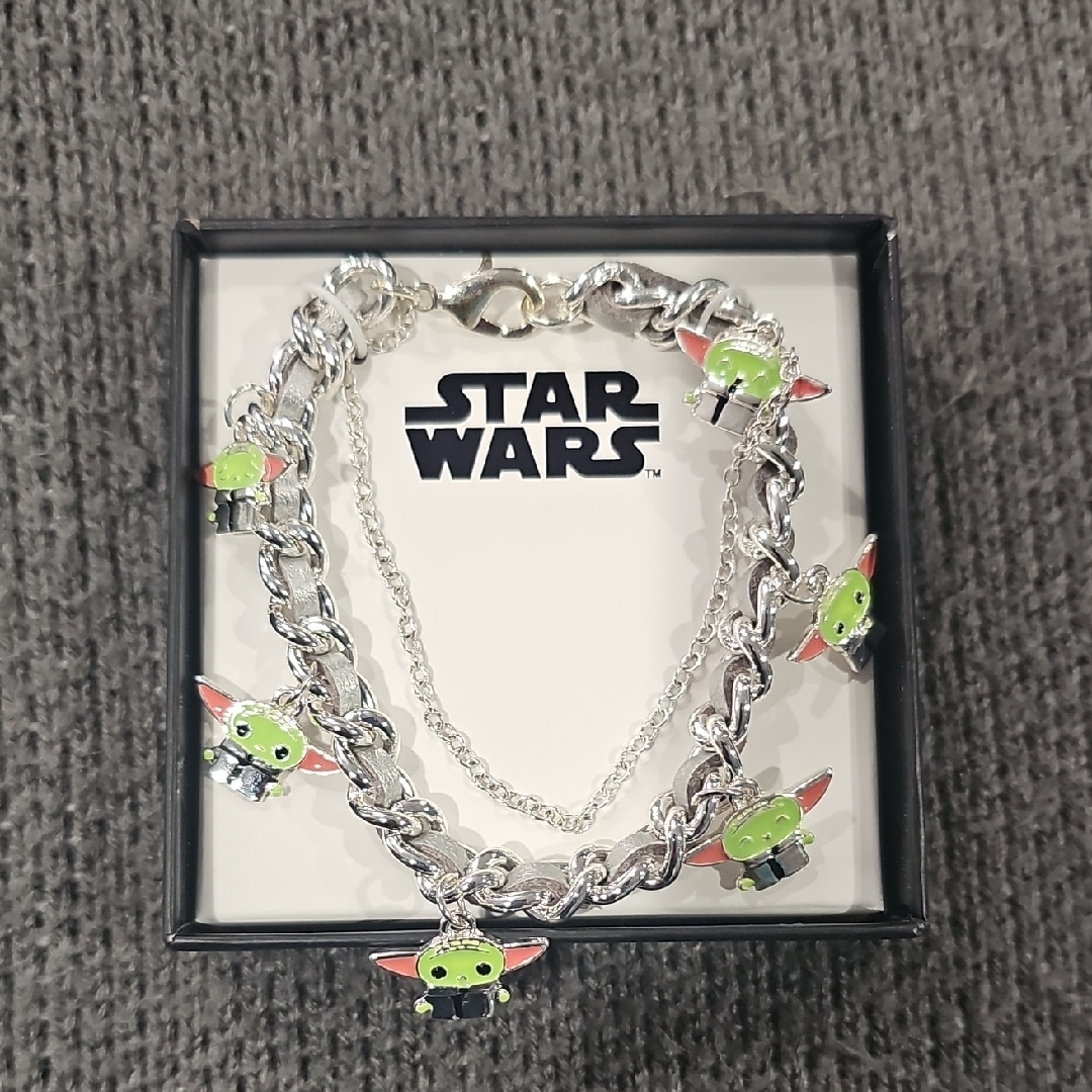 Star Wars Green And Pink Baby Yoda Bracelet